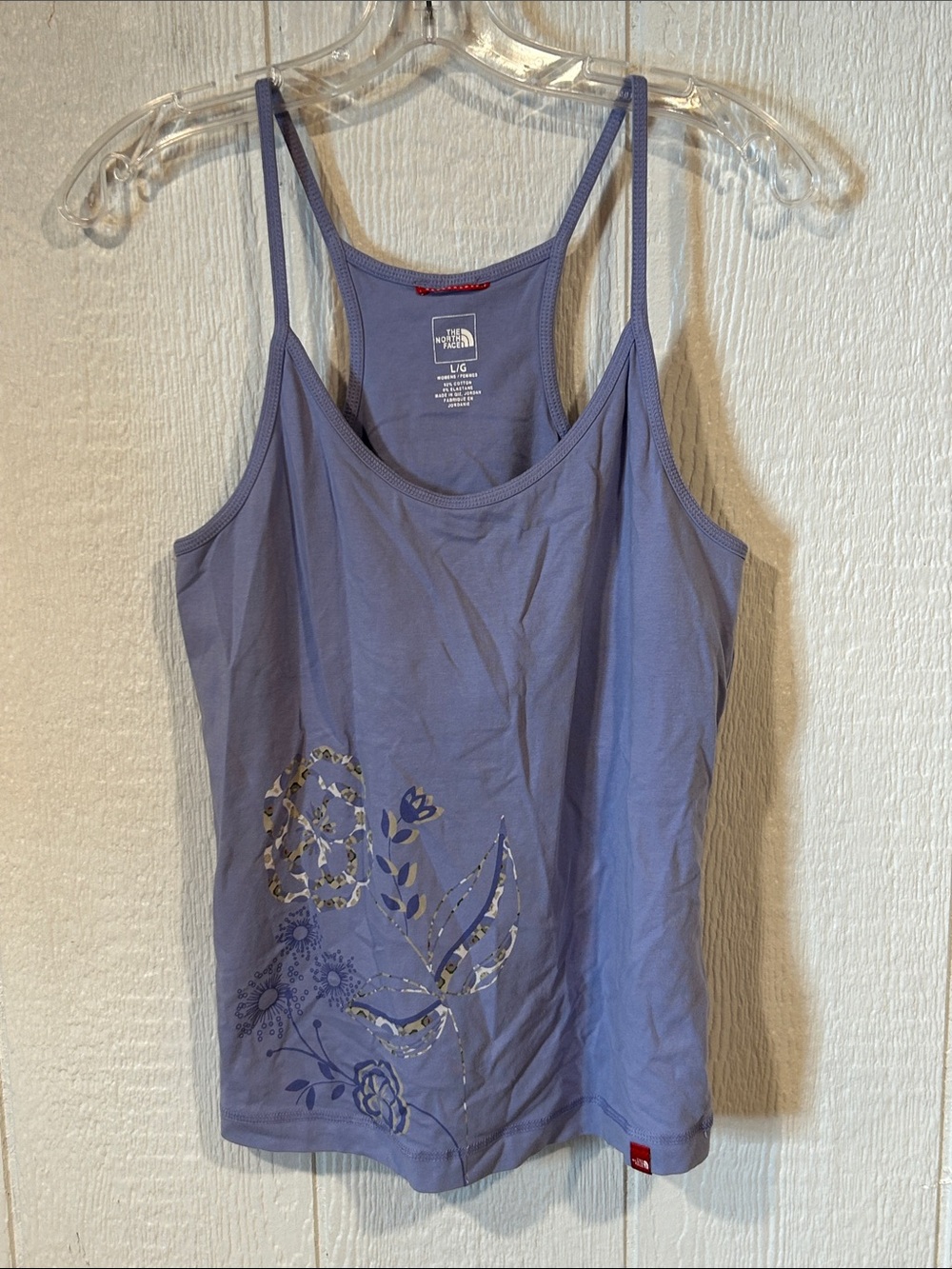 The North Face Lavender Floral Spaghetti-Strap Tank